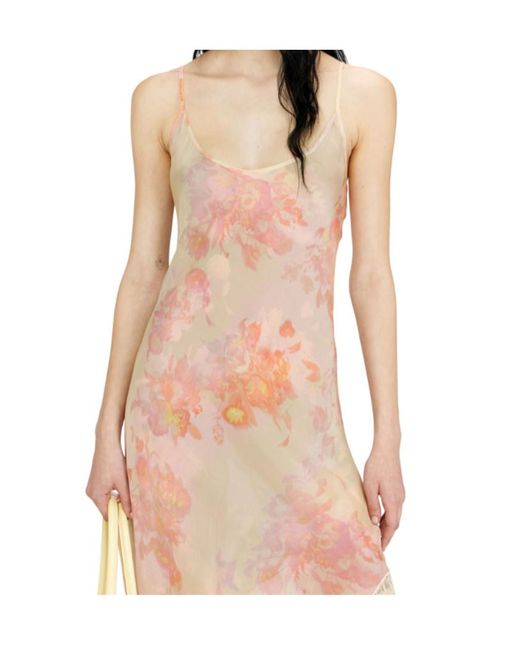 DIESEL White Floral Lace Asymmetric Dress
