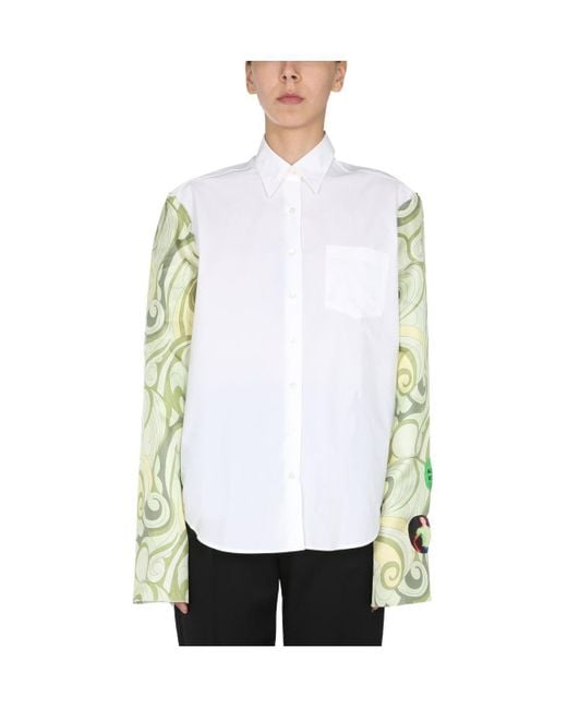 Raf Simons White Long-Sleeve Shirt