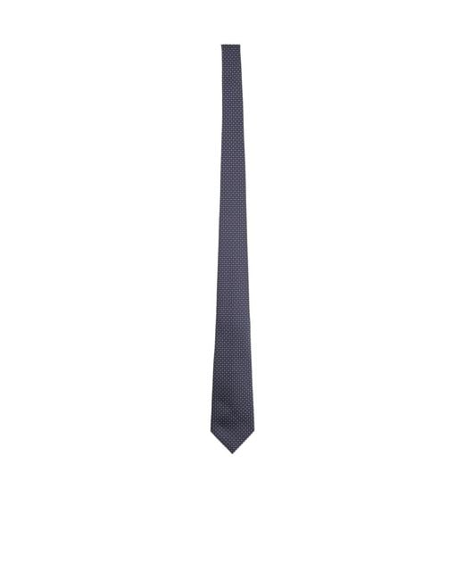 Giorgio Armani White Logo Patch Tie for men