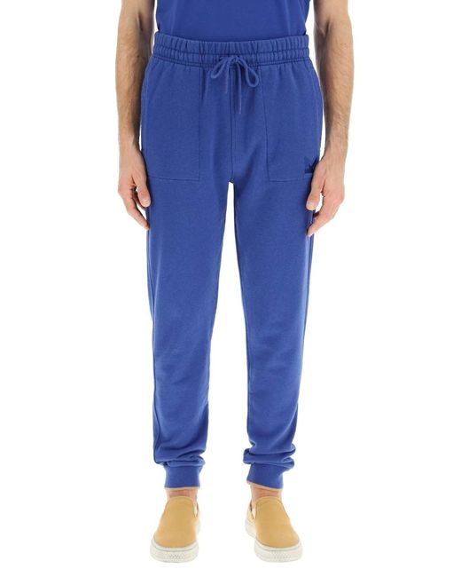 Maison Kitsuné Blue Logo Sweatpants for men