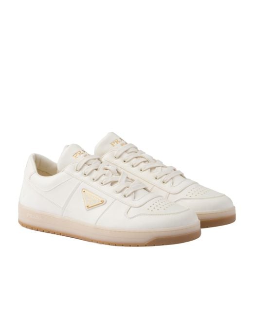 Prada White Downtown Shoes for men