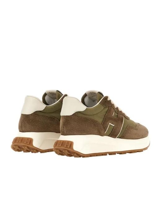 Hogan Brown H641 Sneakers