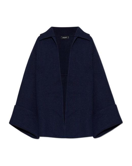 DSquared² Blue Cape Cardigan