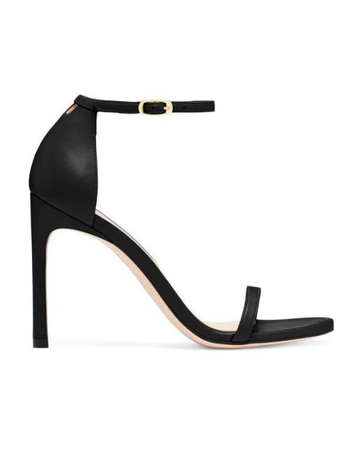 Stuart Weitzman Multicolor Single-Button High-Heeled Sandals