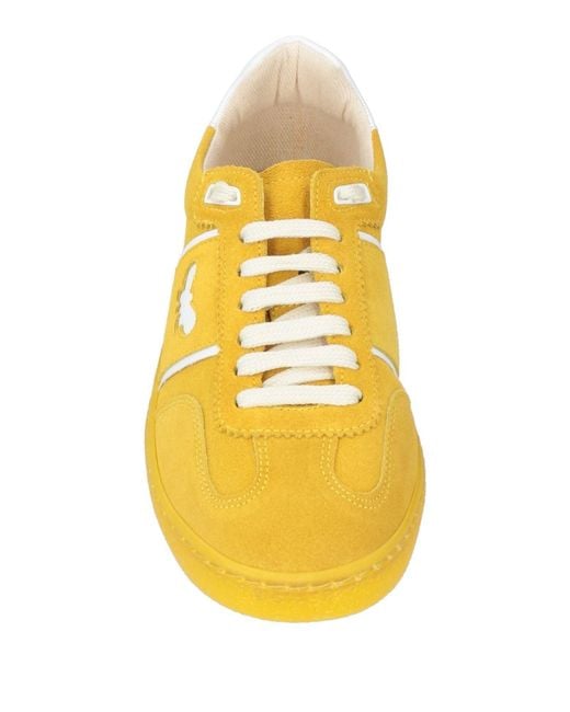 Weekend by Maxmara Yellow Solid Color Sneakers