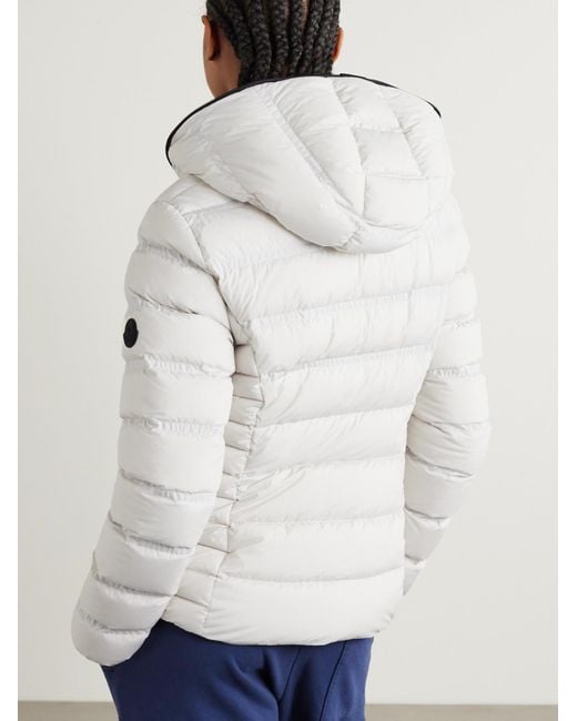 Moncler White Long-Sleeved Down Jacket