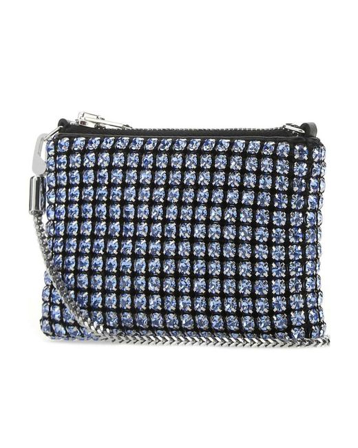 Alexander Wang Blue Crystal-Embellished Mini Bag