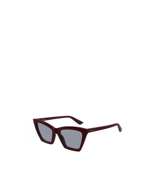 McQueen White Eyewear Cat-Eye Frame Sunglasses
