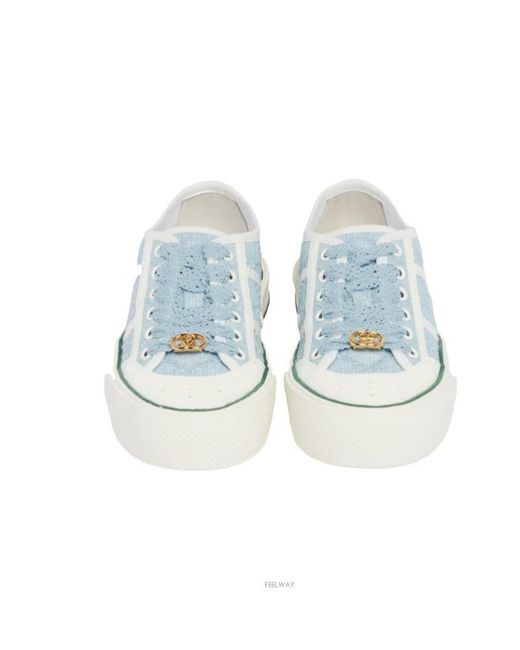 Gucci Blue Gg Chunky Lace-Up Sneakers