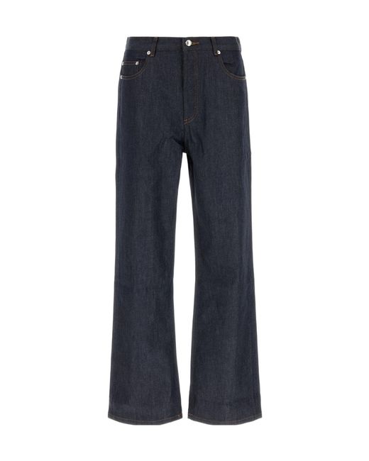 A.P.C. Blue Aaron Straight-Leg Jeans for men
