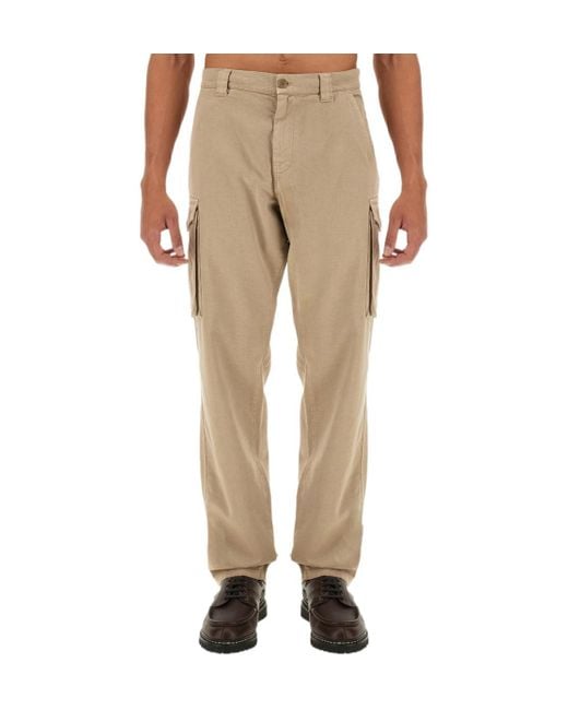 Aspesi Natural Utility Cargo Pants for men