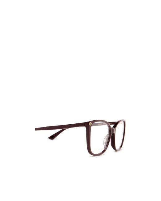 Gucci White Eyewear Square Frame Glasses