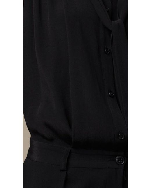 Burberry Black Strapped Sleeveless Jumpsuit
