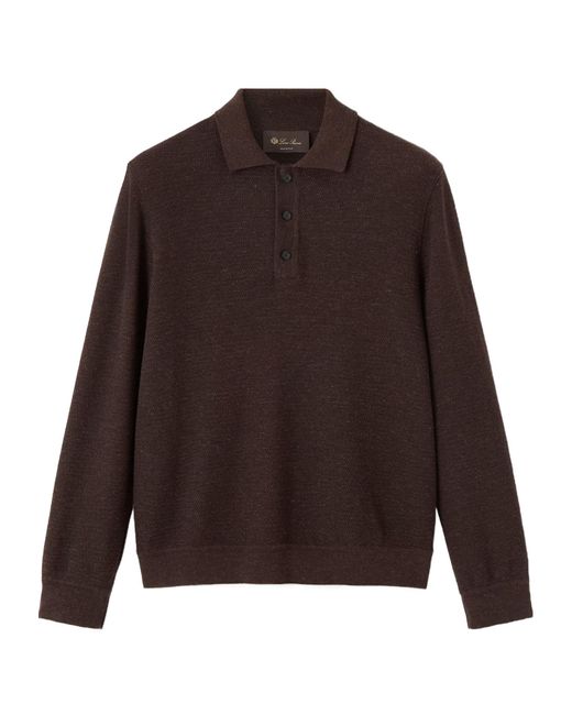 Loro Piana Brown Gokarna Polo Sweatshirt for men