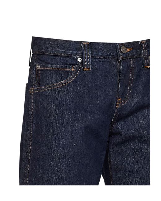 Khaite Blue Karo Straight-Leg Jeans