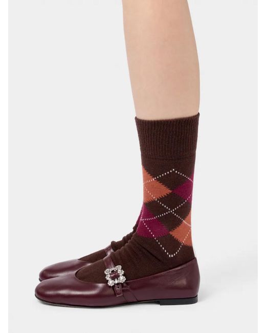 Roger Vivier Brown Efflorescence Mary Jane Shoes