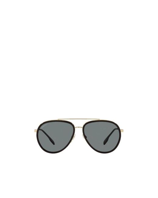 Burberry Metallic Eyewear Aviator-Frame Sunglasses for men