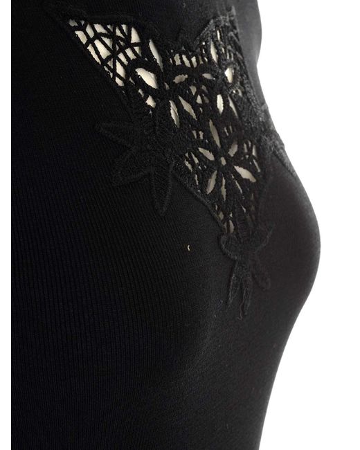 Stella McCartney Blue Embroidered Chest Mini Dress