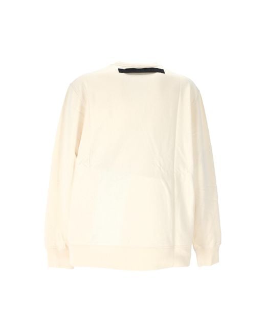 McQueen Natural Logo Tape Crewneck Sweatshirt for men