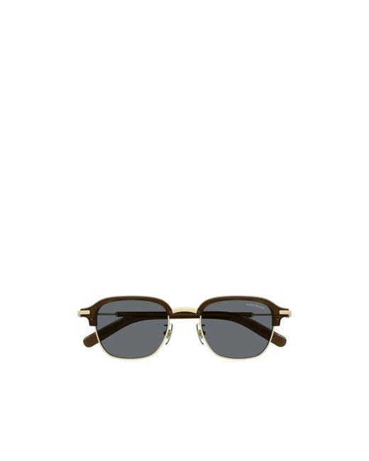 Montblanc Multicolor Eyewear Square Frame Sunglasses for men