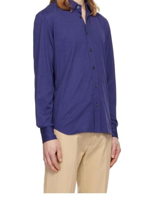 Tom Ford Blue Logo Shirt for men