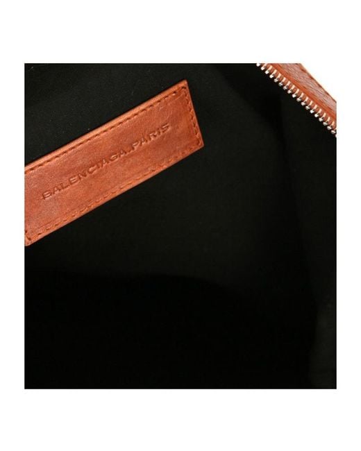 Balenciaga Brown Zipper Shoulder Bag for men
