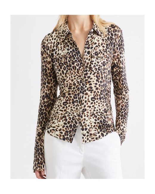 Marella Multicolor Slim-Fit Jersey Shirt