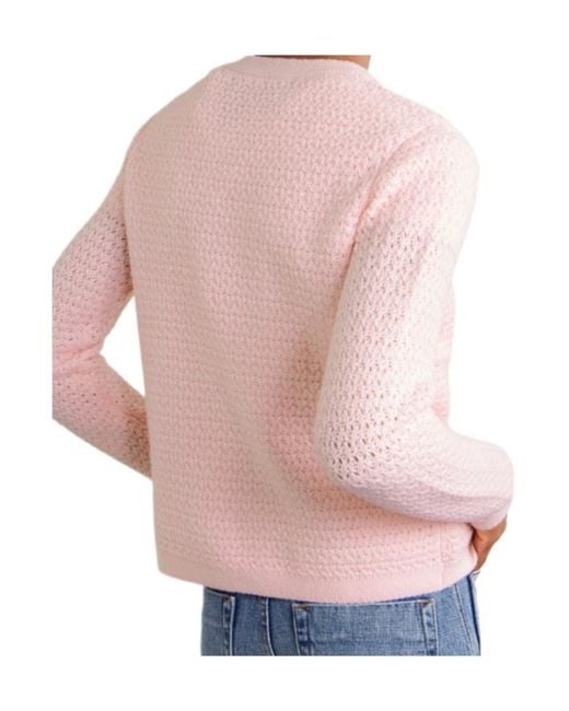 arch4 Pink Tulip Organic Cashmere Cardigan