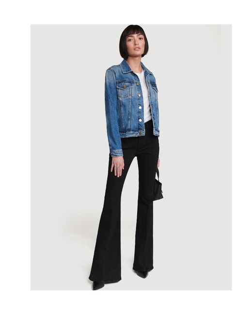 FRAME Black Le Pixie High Flare High-Rise Jeans