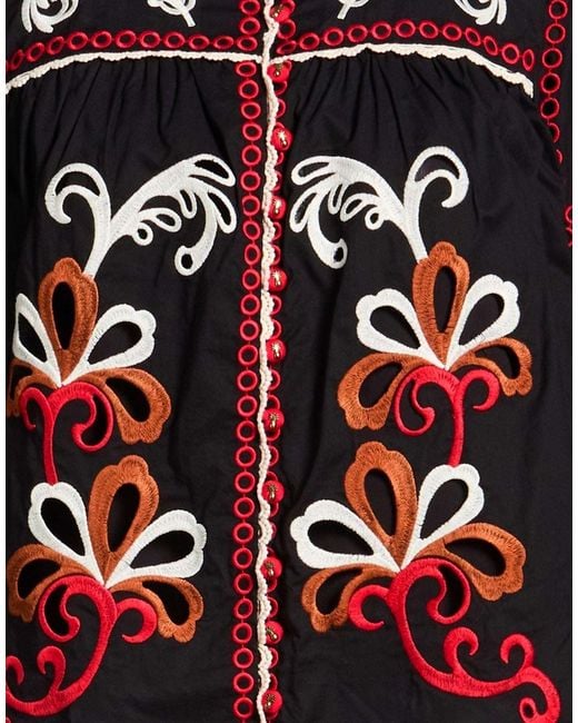 Farm Rio Red Long-Sleeved Shirt