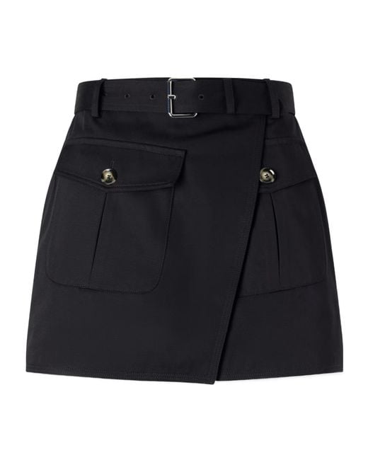 Proenza Schouler Black Bruni Belted Shorts