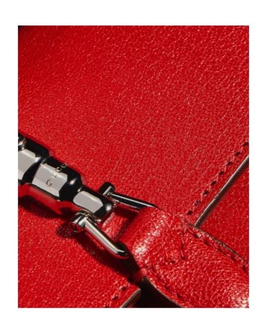 Gucci Red Jackie Wallet On Chain