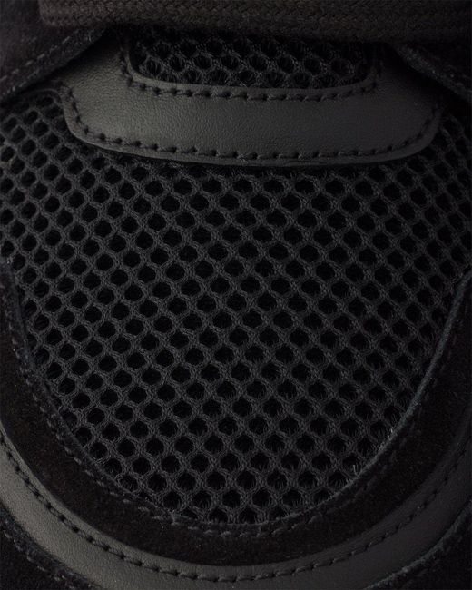 Prada Black Prax Leather And Fabric Sneakers for men