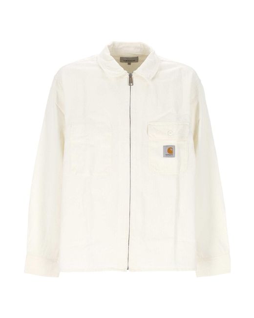 Carhartt Men's White Rainer Shirt Jacket