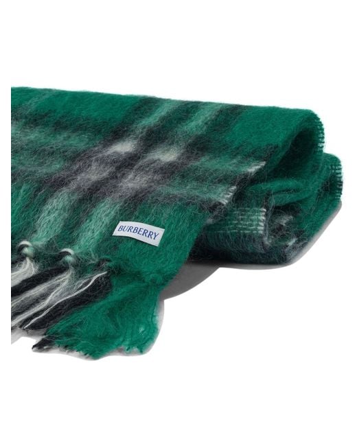 Burberry Green Mohair Scarf