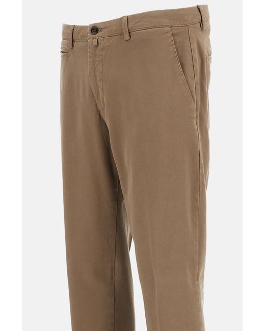Briglia 1949 Gray Casual Trousers With Belt Loops for men
