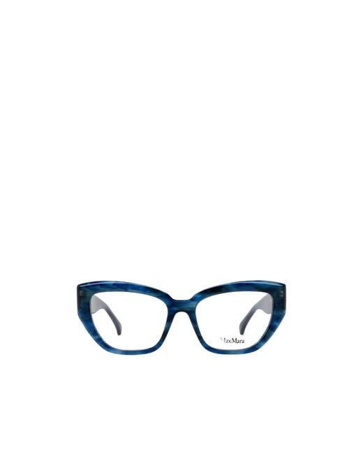 Max Mara Blue Cat-Eye Glasses