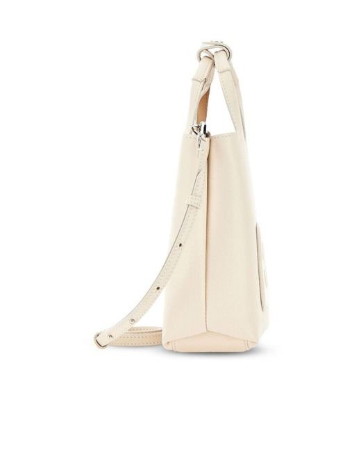 Hogan Natural Logo Embossed H-Bag Mini Shopping Bag