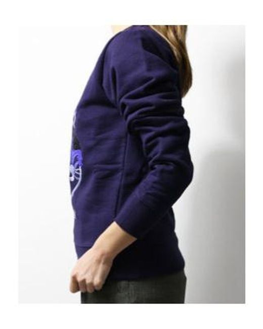 Maison Kitsuné Blue Long-Sleeved Sweater