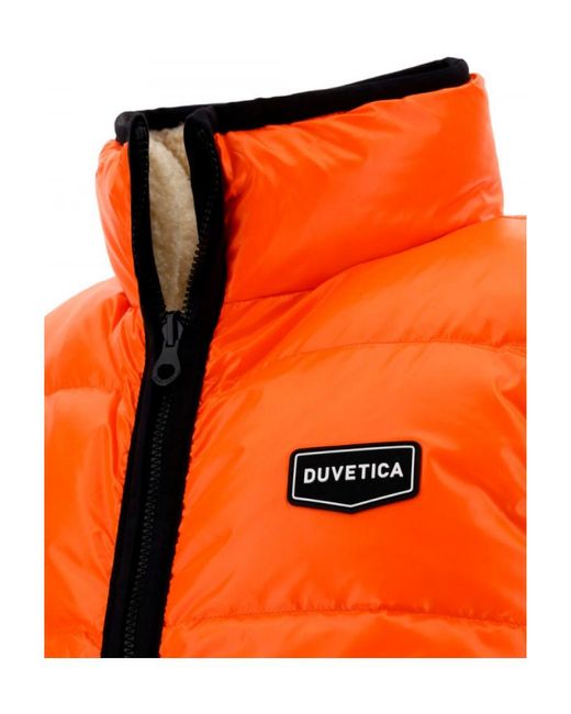 Duvetica Orange Algorab Logo Vest for men