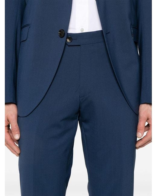 Etro Blue Single-Breasted Suit for men