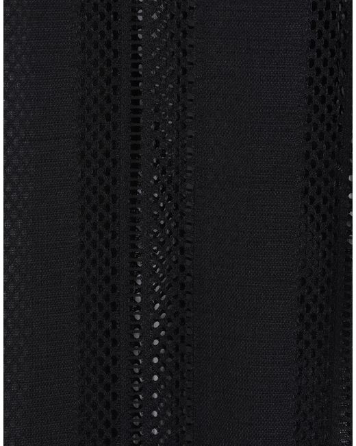 Ganni Black Perforated Casual Trouser