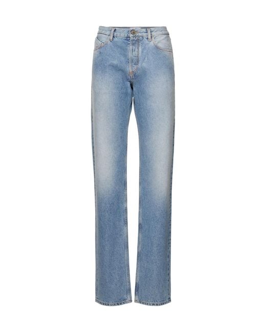The Attico Blue Belt-Loop Jeans