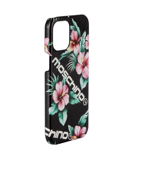 Moschino White Floral-Print Iphone 12 Pro Max Case for men