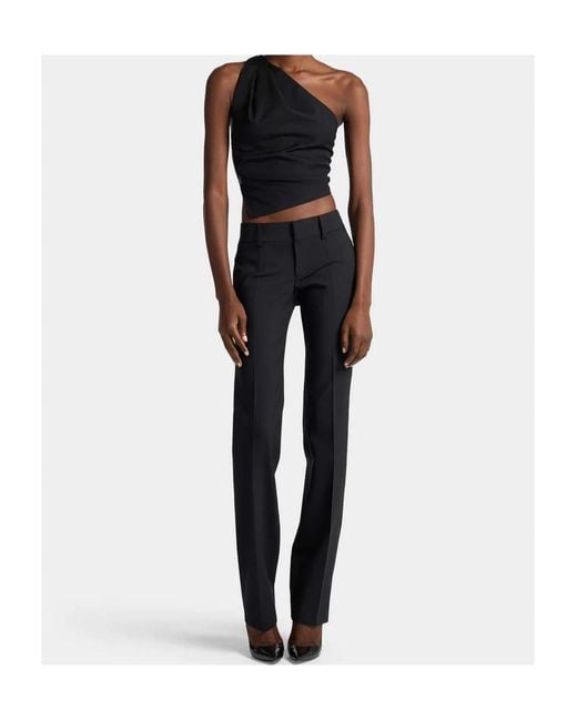 DSquared² Black Tailored2 Peek-A-Boo Cigarette Pants