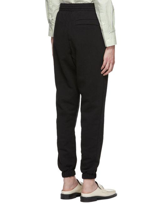 Martine Rose Black Logo Printed Pocketed Track Pants