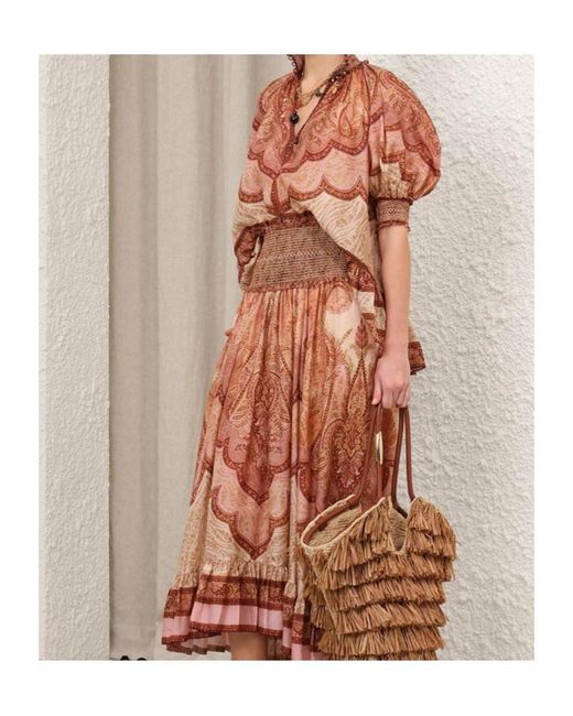 Zimmermann Multicolor Wanderlust Frill Blouse