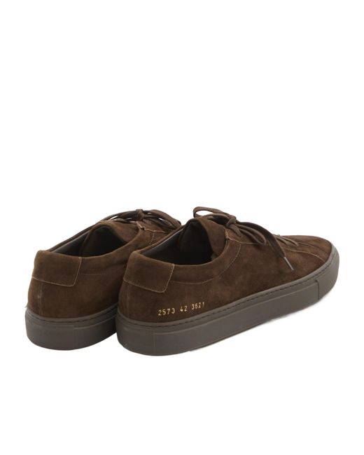 Common Projects Brown Achilles Premium Low-Top Sneakers for men
