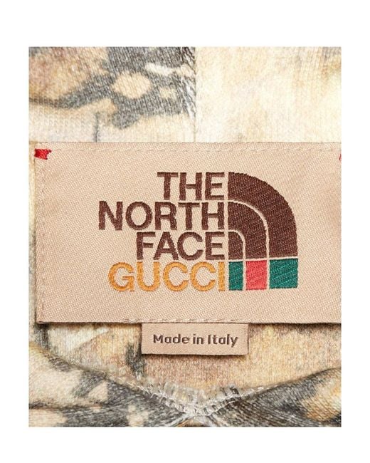 Gucci White X The North Face Logo-Print Cotton Hoodie for men
