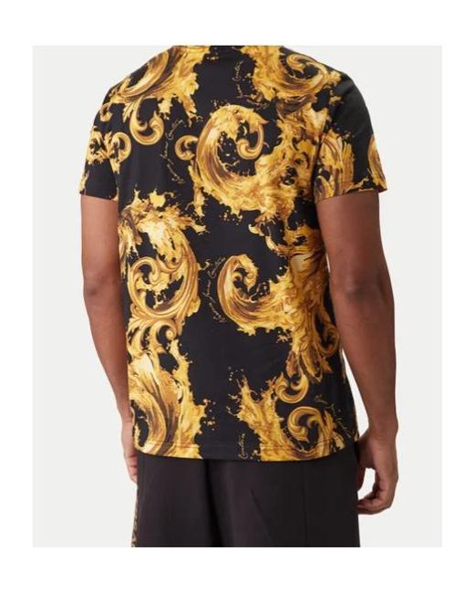 Versace Jeans Multicolor Couture Barocco Print Crewneck T-Shirt for men